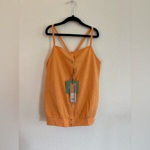 The Sunday Collective Girls So Sweet Apricot Tan Tank Top NWT size 12-13
